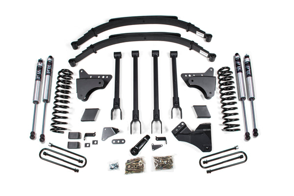 BDS 6 Inch Lift Kit W/ 4-Link, Fits Ford F250/F350 Super Duty 11-16 4WD Diesel 597H