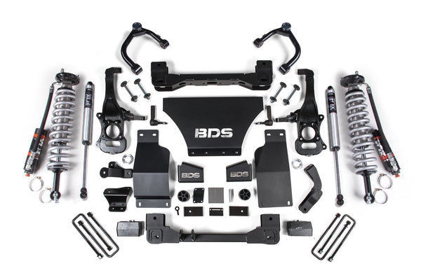 BDS 6 Inch Lift Kit 2.5 Coil-over, Fits Chevy Silverado Or GMC Sierra 1500 19-24 4WD Gas 1801FDSC