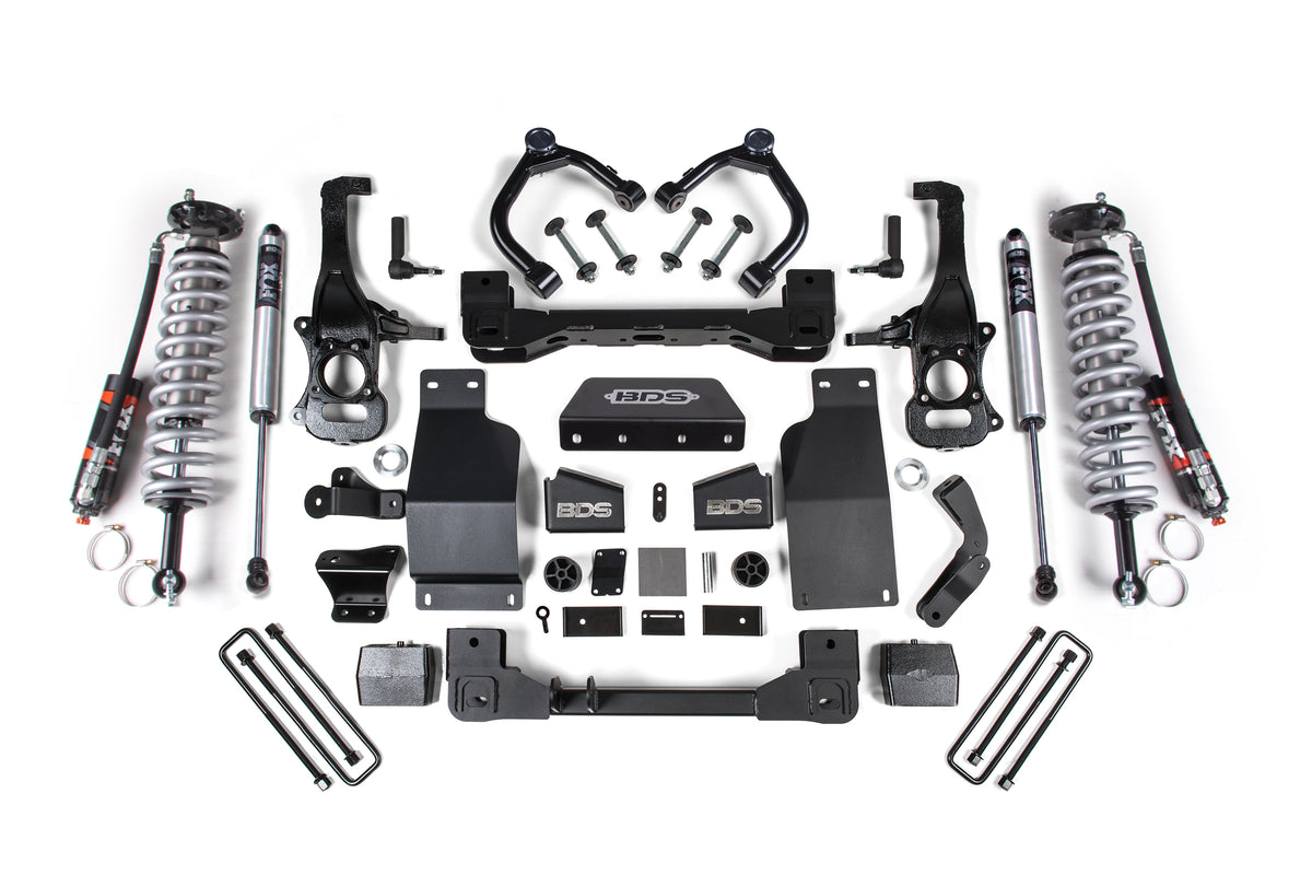 BDS 4 Inch Lift Kit 2.5 Performance Elite Coil-over, Fits Chevy Trail Boss Or GMC AT4 1500 20-24 4WD Diesel 1807FPE