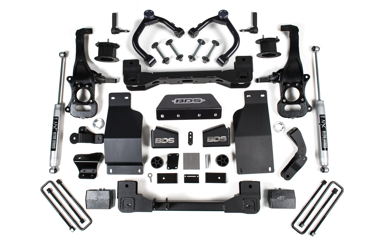 BDS 4 Inch Lift Kit, Fits Chevy Trail Boss Or GMC AT4 1500 20-24 4WD Diesel 1807FS