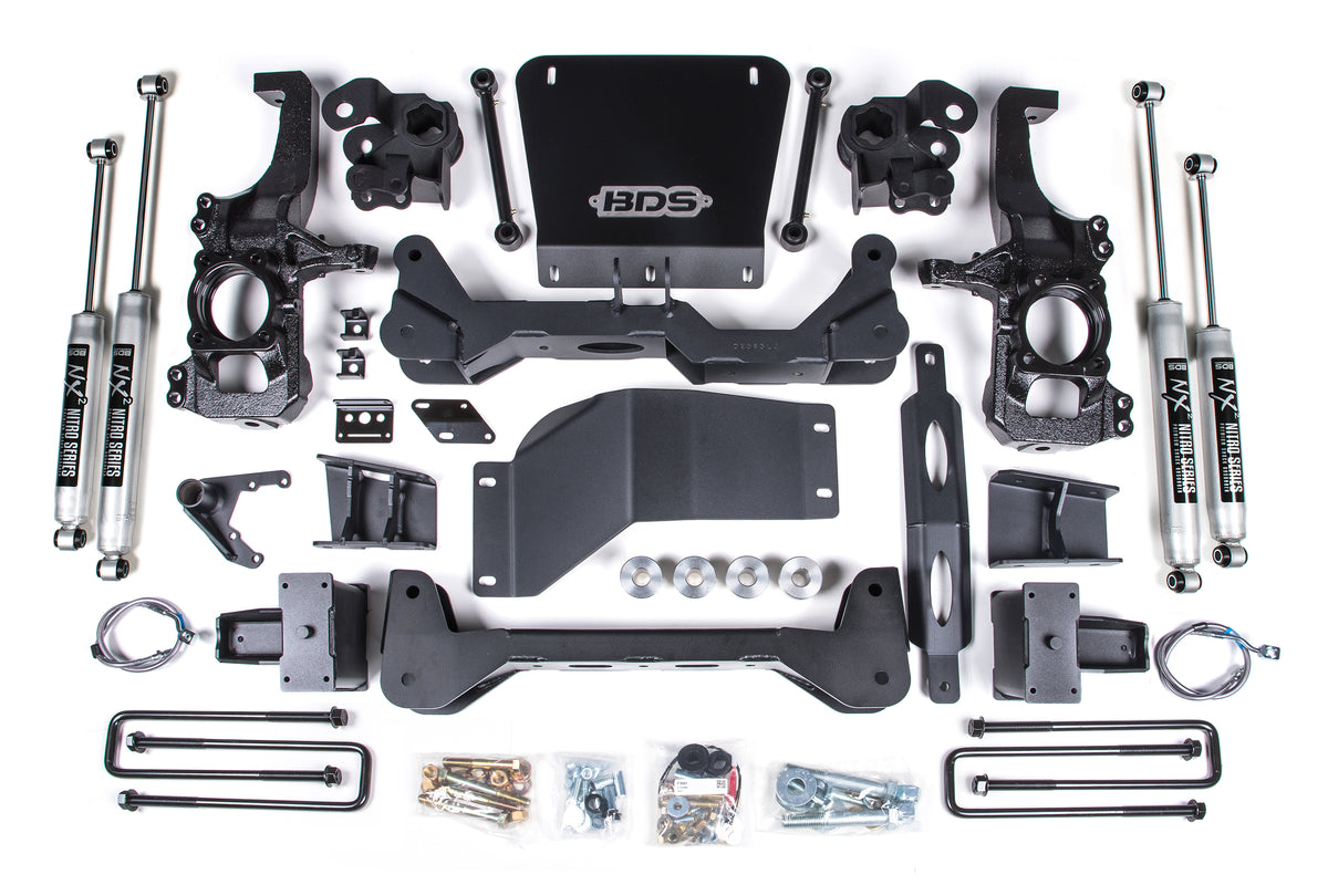 BDS 6.5 Inch Lift Kit, Fits Chevy Silverado Or GMC Sierra 2500HD/3500HD 20-25 4WD 756H
