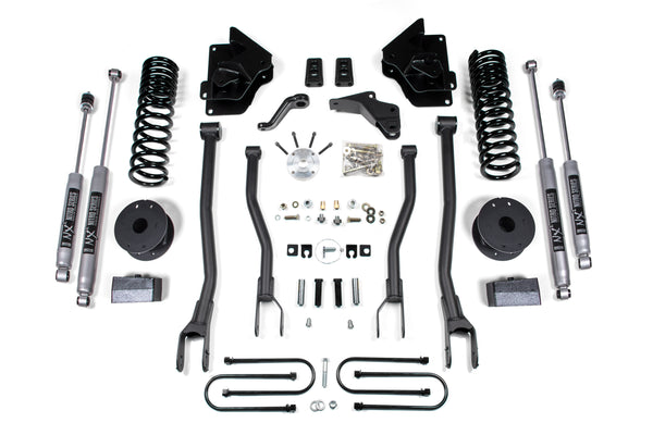BDS 4 Inch Lift Kit W/ 4-Link Fits RAM 3500 W/ Rear Air Ride 13-18 4WD Gas 1646H