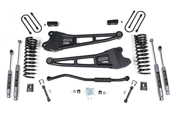 BDS 3 Inch Lift Kit W/ Radius Arm Fits RAM 3500 19-24 4WD Diesel 1655H