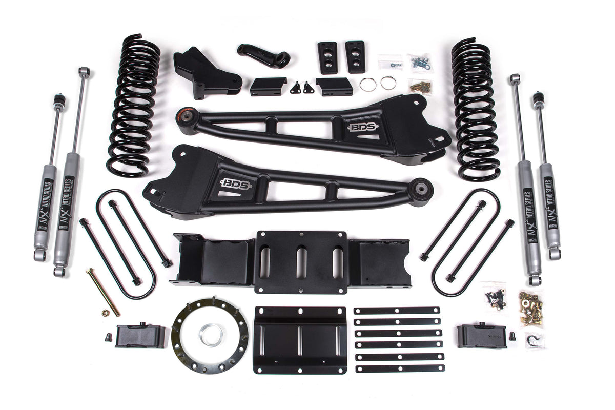 BDS 4 Inch Lift Kit W/ Radius Arm Fits RAM 3500 19-24 4WD Gas 1700FS
