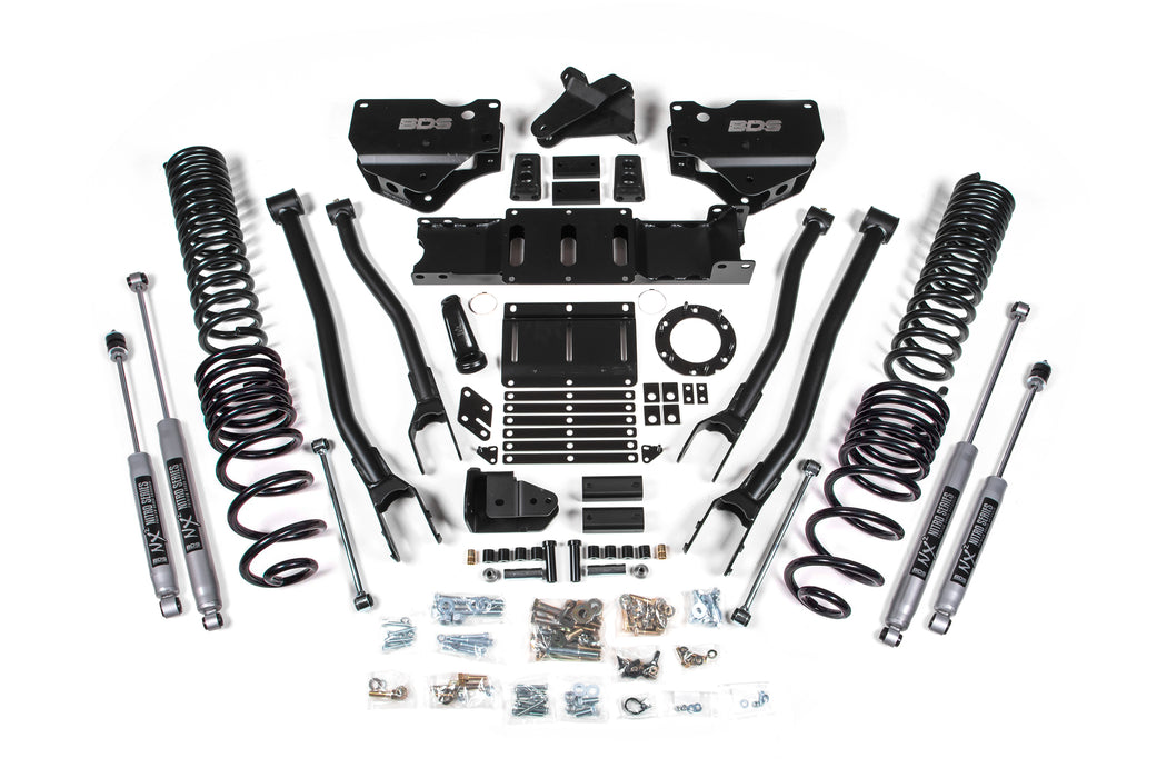 BDS 4 Inch Lift Kit w/ 4-Link Ram 2500 (19-24) 4WD Gas