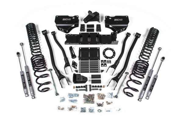BDS 4 Inch Lift Kit W/ 4-Link Fits RAM 2500 19-24 4WD Diesel 1674H