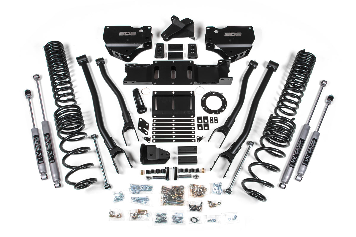 BDS 5.5 Inch Lift Kit W/ 4-Link Fits RAM 2500 19-24 4WD Gas 1689FPE
