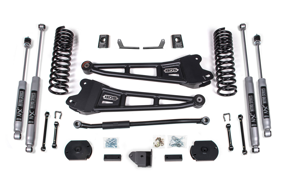 BDS 3 Inch Lift Kit Fits RAM 2500 W/ Rear Air Ride 14-18 4WD Diesel 1712H