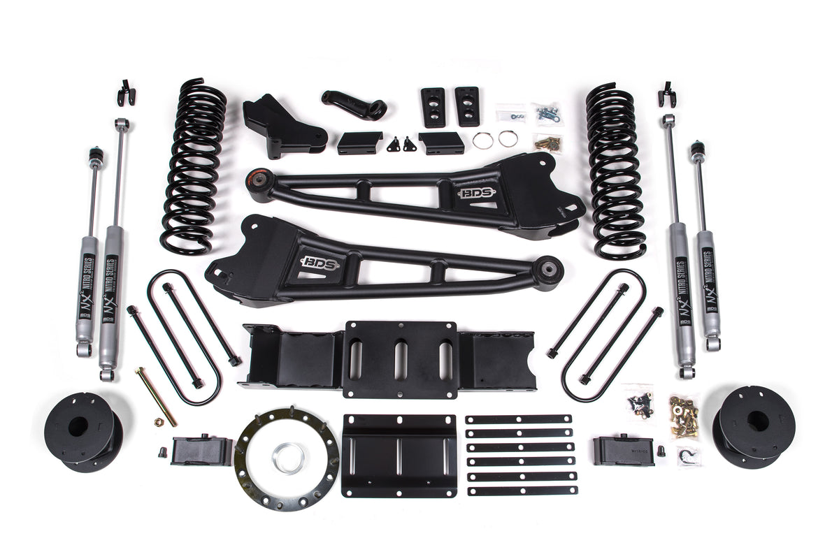 BDS 4 Inch Lift Kit W/ Radius Arm Fits RAM 3500 19-23 4WD Gas 1702H