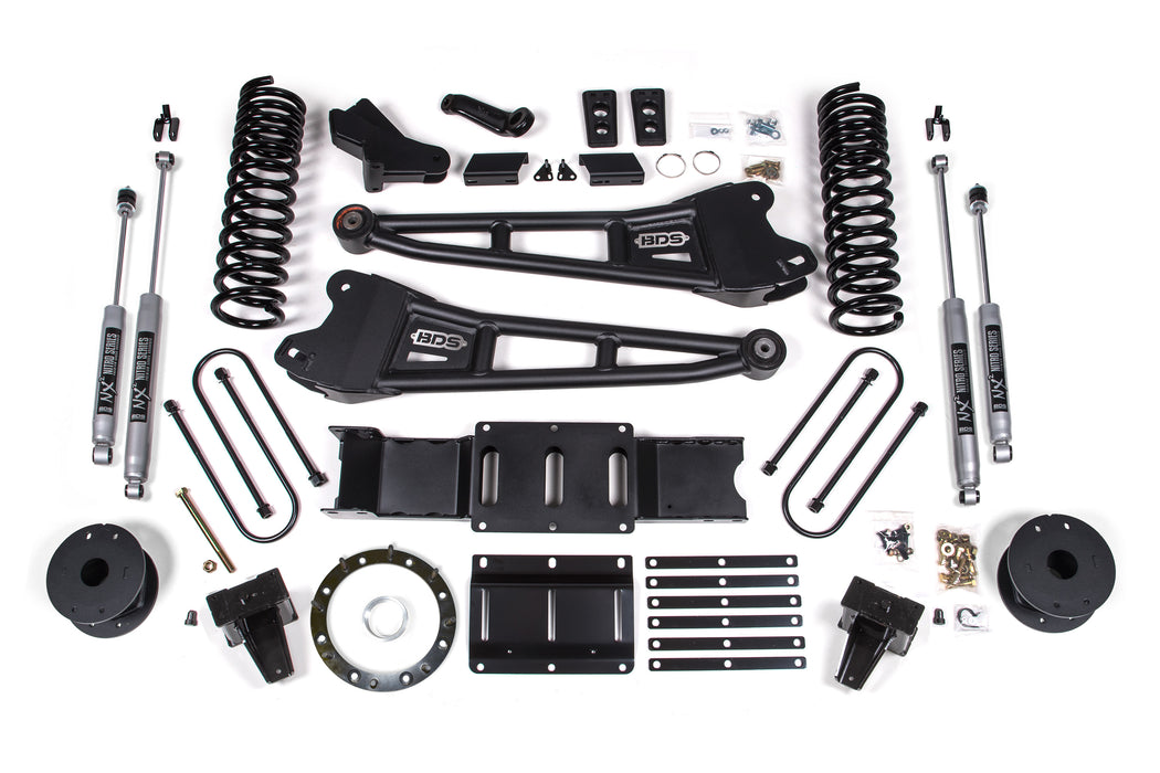 BDS 6 Inch Lift Kit w/ Radius Arm Ram 3500 w/ Rear Air Ride (19-24) 4WD Diesel