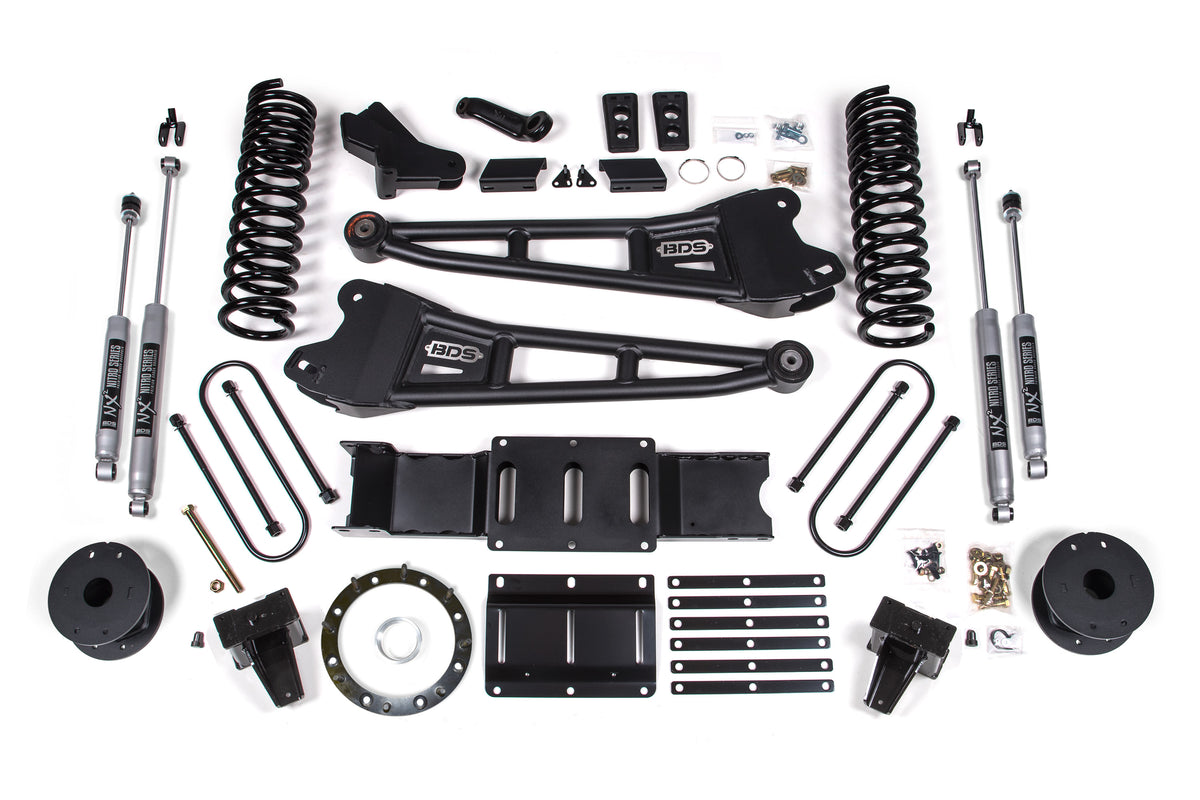 BDS 6 Inch Lift Kit W/ Radius Arm Fits RAM 3500 W/ Rear Air Ride 19-24 4WD Diesel 1724H