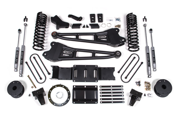 BDS 6 Inch Lift Kit W/ Radius Arm Fits RAM 3500 W/ Rear Air Ride 19-24 4WD Diesel 1724H