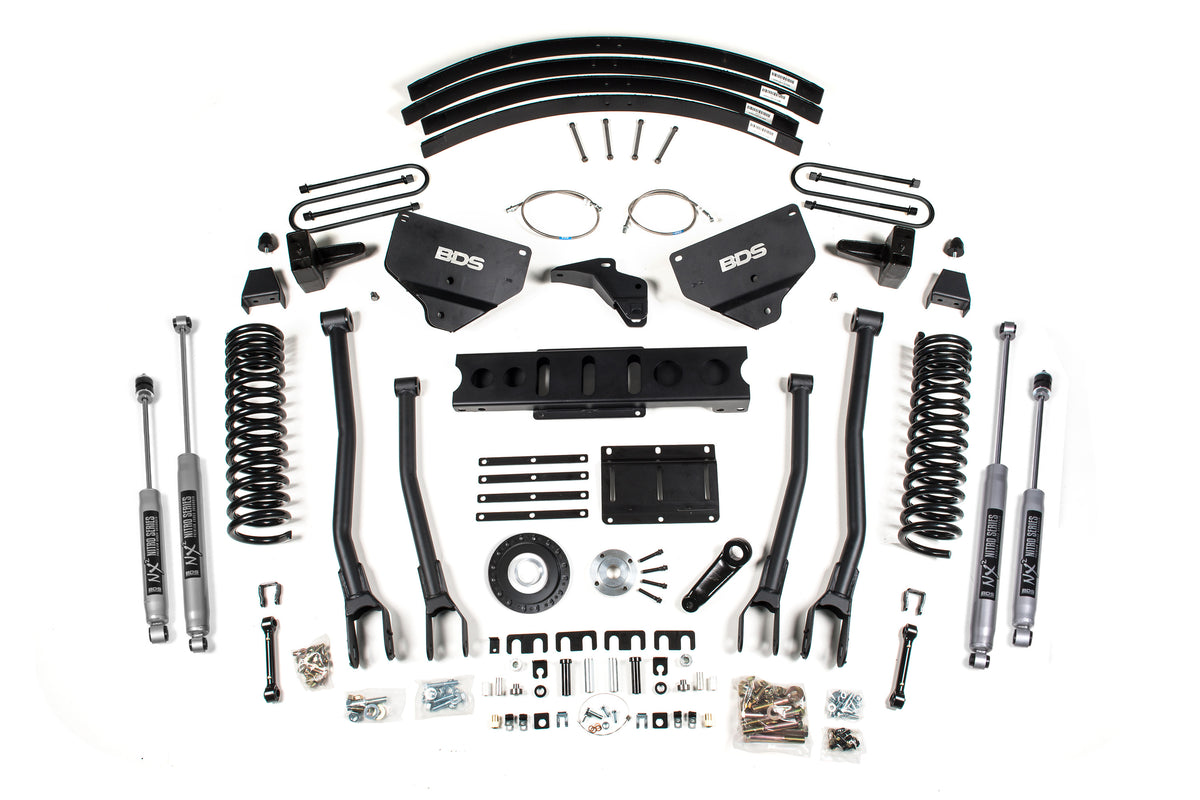 BDS 8 Inch Lift Kit W/ 4-Link Fits RAM 3500 13-18 4WD Diesel 1790H