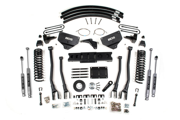 BDS 8 Inch Lift Kit W/ 4-Link Fits RAM 3500 13-18 4WD Diesel 1791H