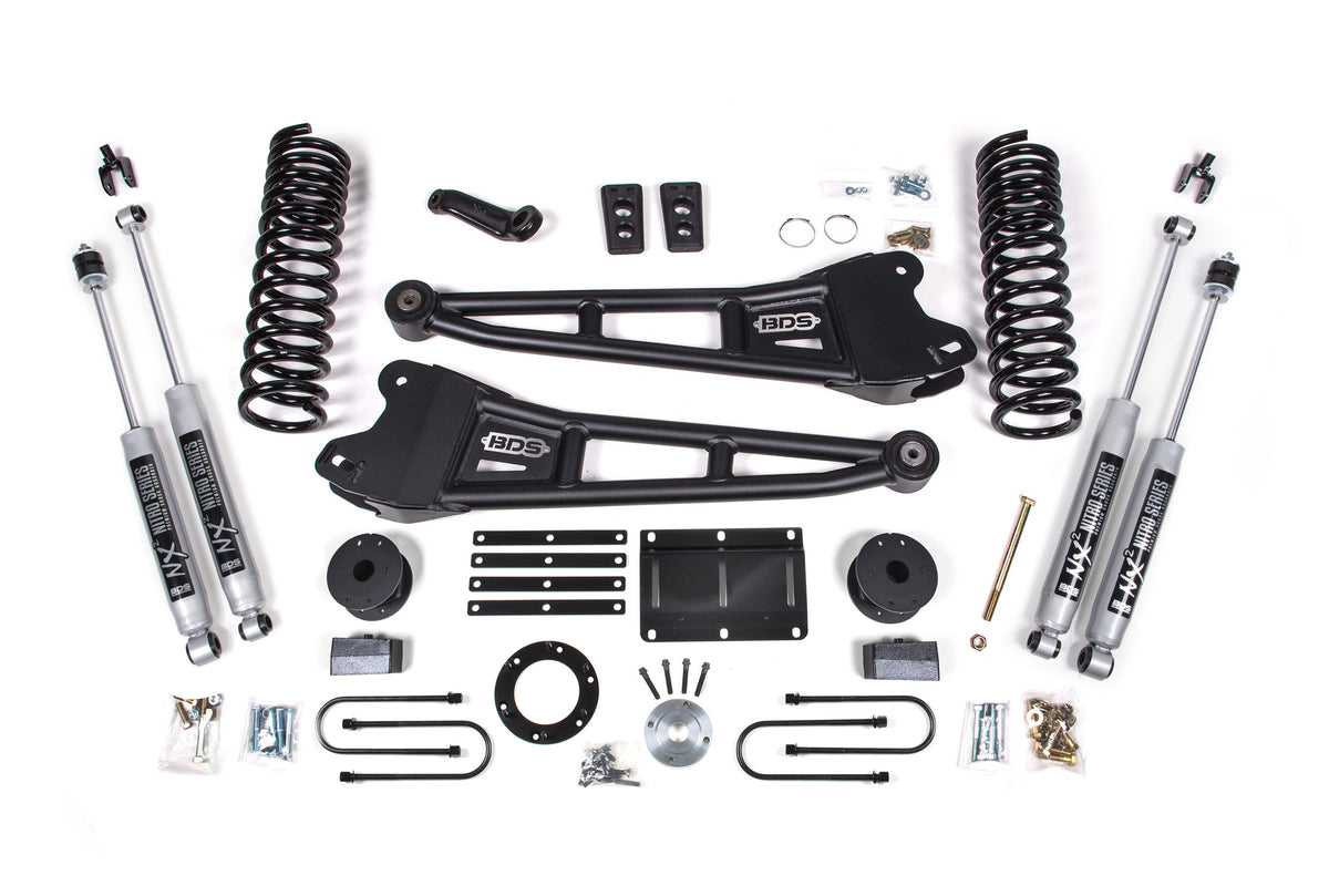 BDS 5.5 Inch Lift Kit W/ Radius Arm Fits RAM 3500 W/ Rear Air Ride 13-18 4WD Gas 2107FS