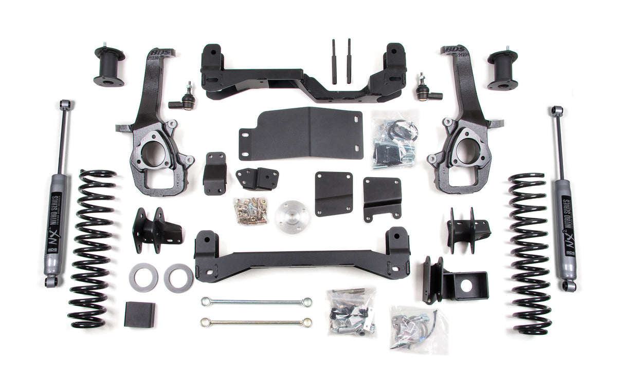BDS 4 Inch Lift Kit, Fits Dodge RAM 1500 2012 4WD 664H
