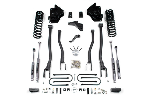 BDS 4 Inch Lift Kit W/ 4-Link Fits RAM 3500 13-18 4WD Diesel 697FPE