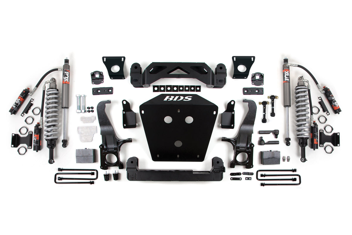 BDS 2016-2021 Fits Toyota Tundra 7" Suspension System, 4" Rear Block - FOX 2.5 Pes C/o, FOX 2.5 Pes Shocks 818FPE