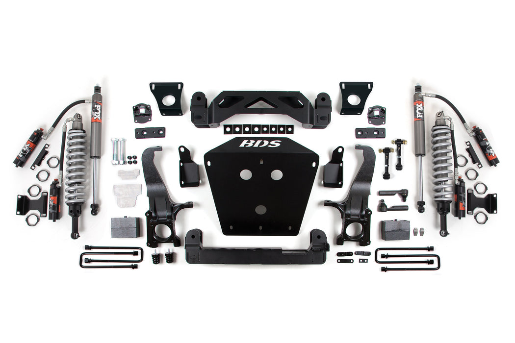 2016-2021 Toyota Tundra 7" Suspension System, 4" Rear Block - Fox 2.5 PES C/O, Fox 2.5 PES Shocks