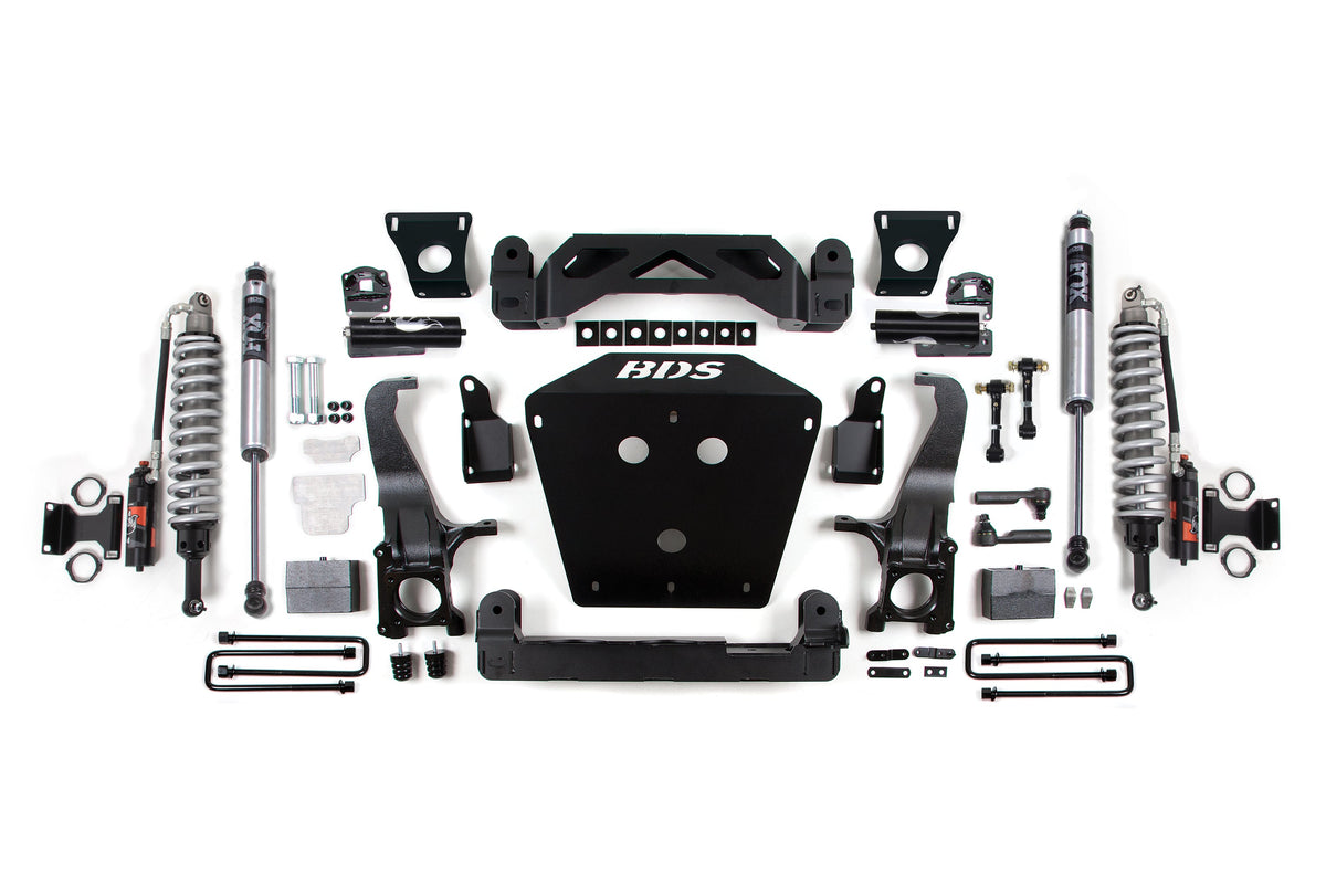 BDS 2016-2021 Fits Toyota Tundra 7in Suspension System, 4" Rear Block - FOX 2.5 Pes C/o, FOX 2.0 Ps Shocks 818FPS