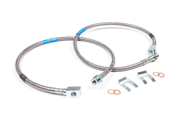 BDS Front Brake Line Set Stainless Steel, Fits 6 Inch Lift Chevy/ GMC Truck And SUV 88-98 101001