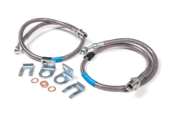 BDS Front Brake Line Set Stainless Steel, Fits 6 Inch Lift Fits Chevy/ GMC Truck And SUV 07-18 101002