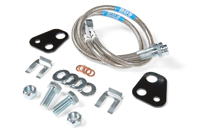BDS Front Brake Line Set Stainless Steel, Fits 6 Inch Lift Fits Dodge RAM 1500 06-17 4WD 102002