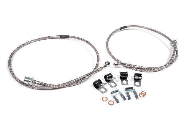 BDS Front Brake Line Set Stainless Steel, Fits 4-8 Inch Lift Fits RAM 2500 14-23 And 3500 13-23 4WD 102003