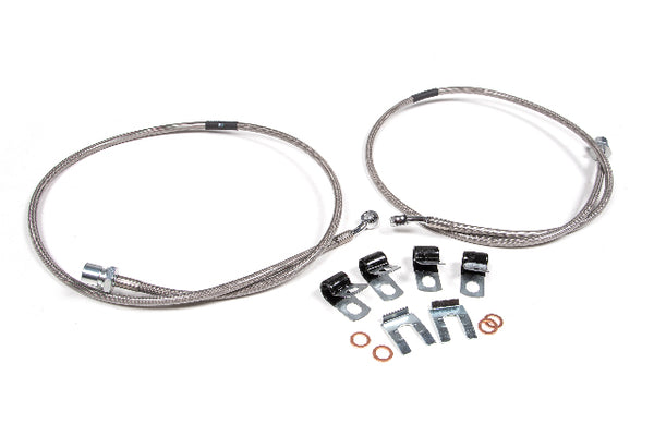 BDS Front Brake Line Set Stainless Steel, Fits 4-8 Inch Lift RAM 2500 14-23 And 3500 13-23 4WD 102003
