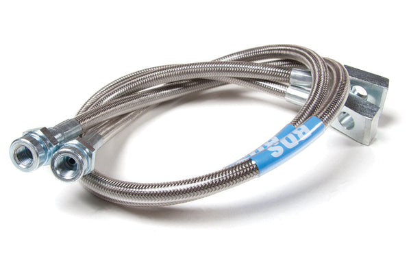 BDS Front Brake Line Set Stainless Steel, Fits 1997-2006 Jeep Wrangler 104001