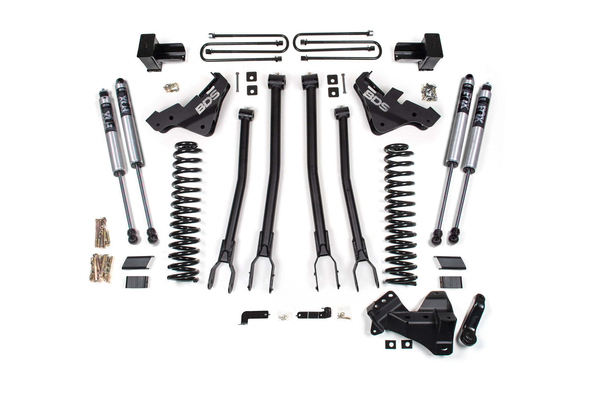 BDS 4 Inch Lift Kit W/ 4-Link Fits Ford F450 Super Duty 20-22 4WD 1223FS