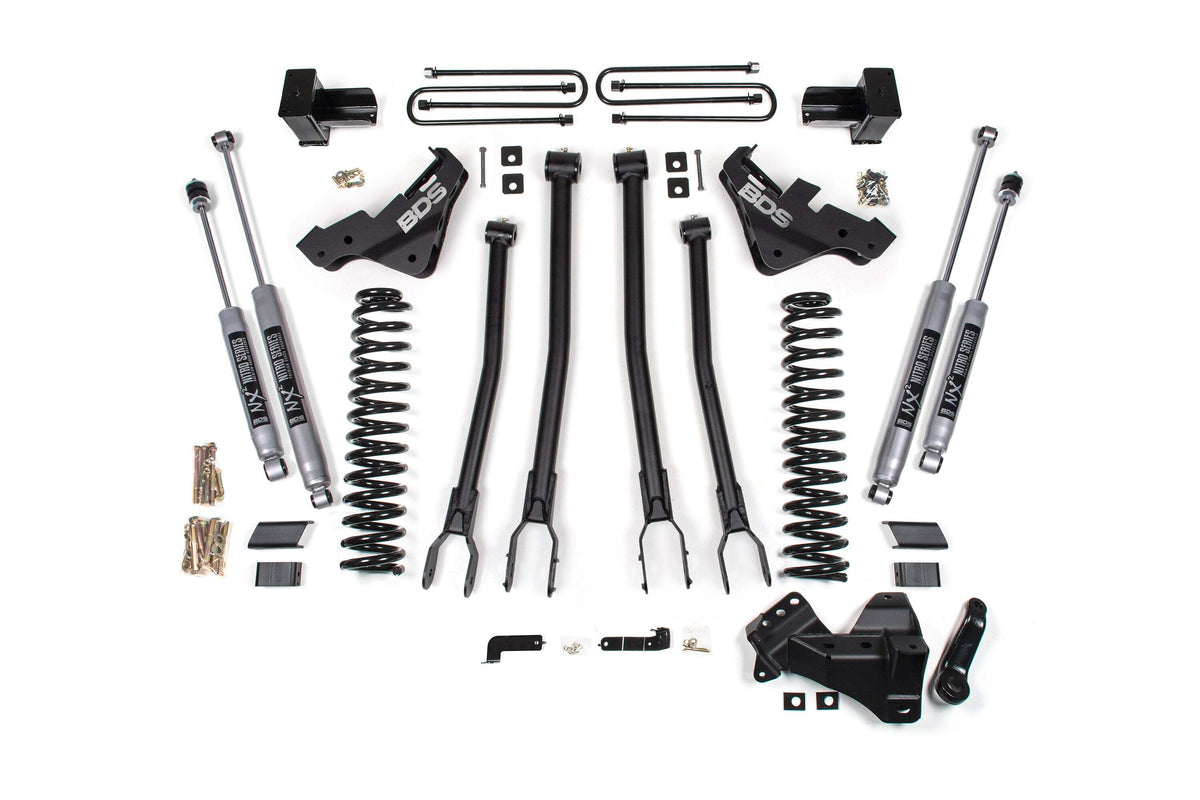 BDS 4 Inch Lift Kit W/ 4-Link Fits Ford F450 Super Duty 20-22 4WD 1223H