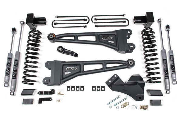 BDS 4 Inch Lift Kit W/ Radius Arms Ford F450 Super Duty 20-22 4WD 1224H