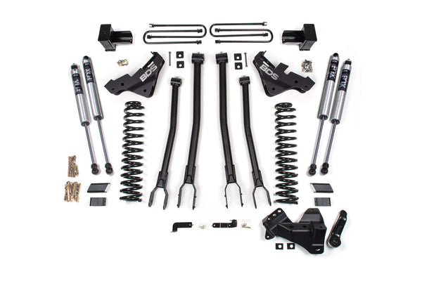 BDS 4 Inch Lift Kit W/ 4-Link Ford F450 Super Duty 23-25 4WD 1225FS