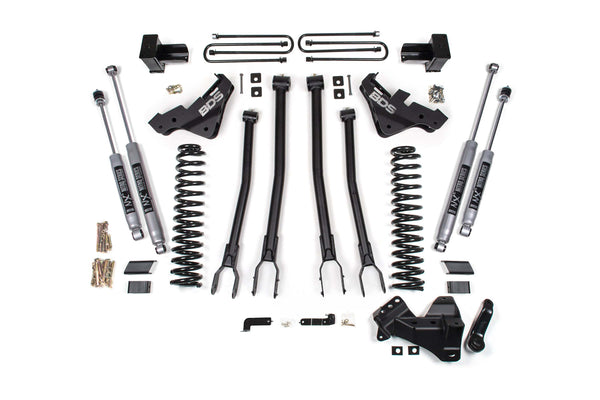 BDS 4 Inch Lift Kit W/ 4-Link Ford F450 Super Duty 23-25 4WD 1225H
