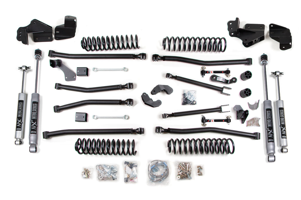 BDS 4 Inch Lift Kit Long Arm Fits Jeep Wrangler JK (07-18) 2-Door