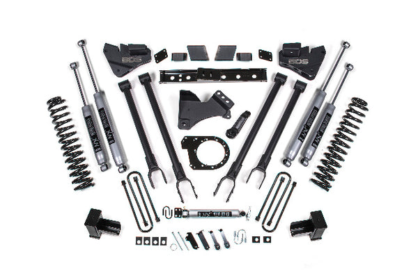 BDS 6 Inch Lift Kit 4-Link Conversion, Fits Ford F250/F350 Super Duty 17-19 4WD Diesel 1528H