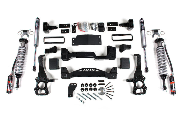 BDS 6 Inch Lift Kit 2.5 Performance Elite Coil-over, Fits Ford F150 15-20 4WD 1532FPE