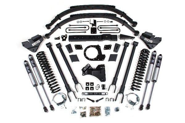 BDS 8 Inch Lift Kit 4-Link Conversion, Fits Ford F250/F350 Super Duty 17-19 4WD Diesel 1541FS
