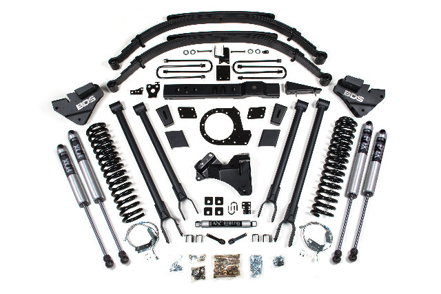 BDS 8 Inch Lift Kit 4-Link Conversion, Fits Ford F250/F350 Super Duty 17-19 4WD Diesel 1541FS