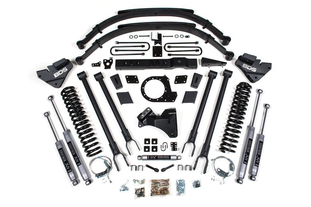 BDS BDS1541H 8 Inch Lift Kit 4-Link Conversion Ford F250/F350 Super Duty (17-19) 4WD Diesel