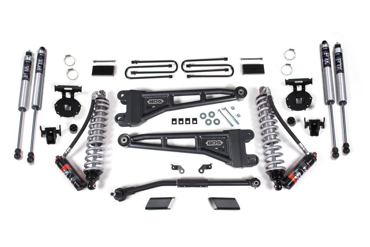 BDS 3 Inch Lift Kit W/ Radius Arm 2.5 Performance Elite Coil-over Conversion, Fits Ford F250/F350 Super Duty 20-22 4WD Diesel 1549FPE