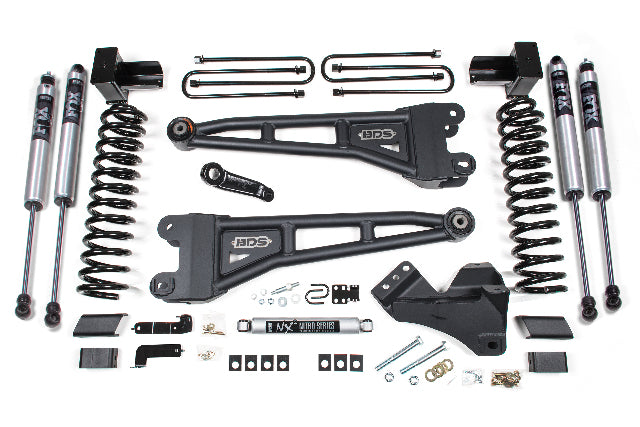 BDS 4 Inch Lift Kit w/ Radius Arm Fits Ford F250/F350 Super Duty (17-19) 4WD Gas