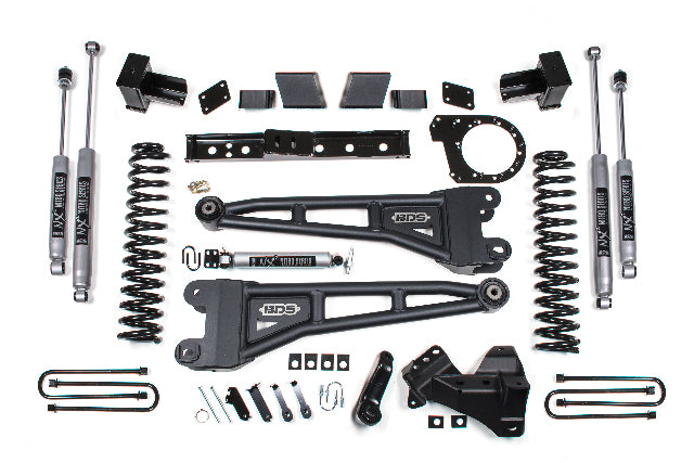 BDS 7 Inch Lift Kit w/ Radius Arm Fits Ford F350 Super Duty DRW (20-22) 4WD Diesel