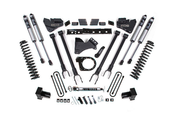 BDS 7 Inch Lift Kit W/ 4-Link, Fits Ford F250/F350 Super Duty 20-22 4WD Diesel 1571FS