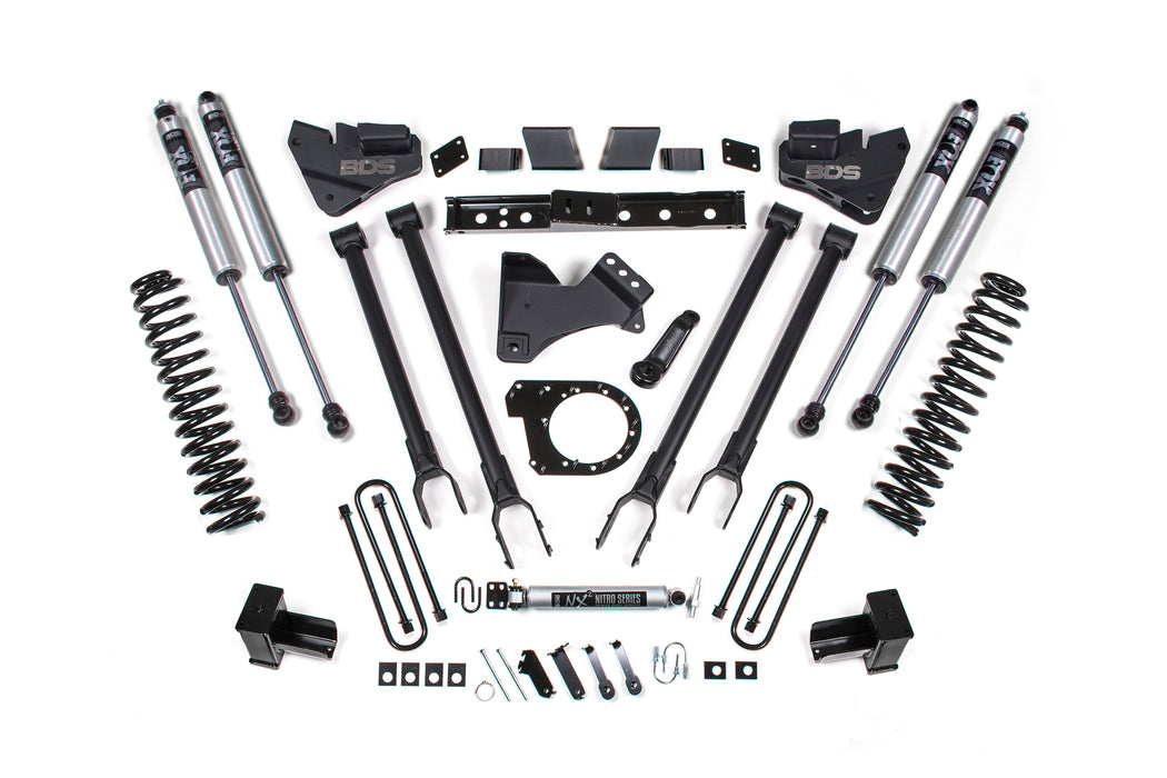 BDS 7 Inch Lift Kit w/ 4-Link Fits Ford F250/F350 Super Duty (20-22) 4WD Diesel