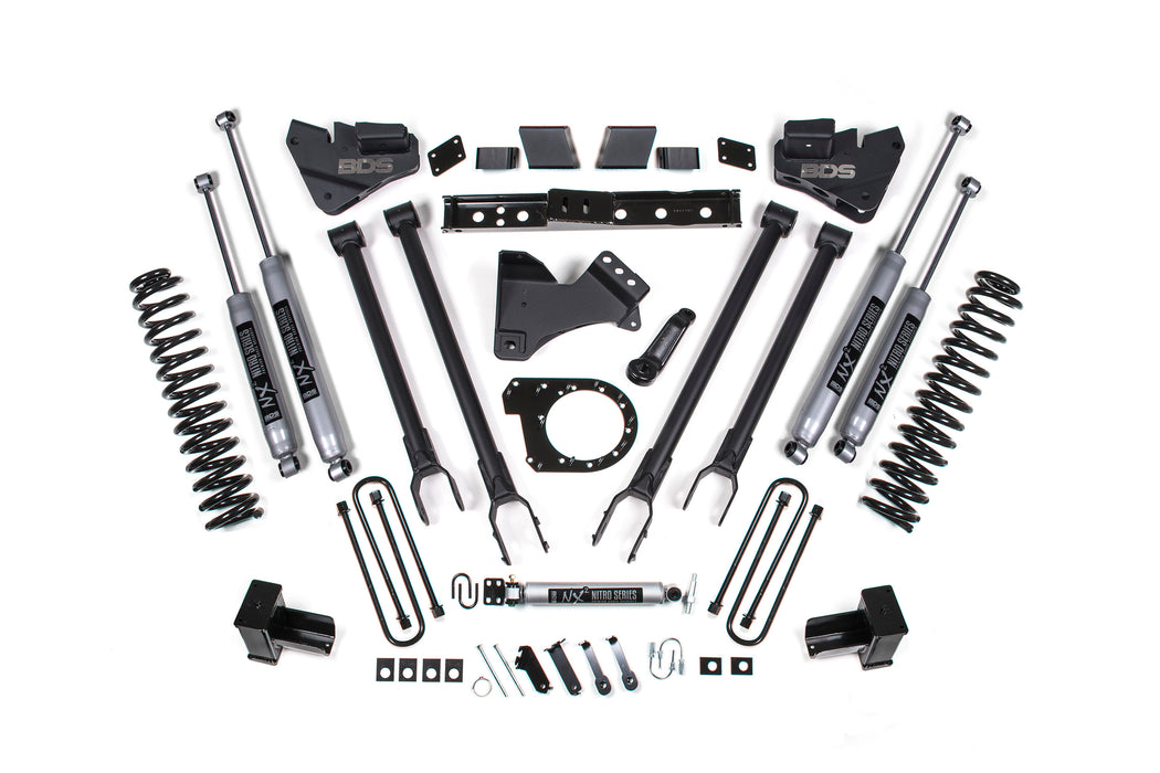 BDS BDS1574H 6 Inch Lift Kit w/ 4-Link Ford F350 Super Duty DRW (20-22) 4WD Diesel