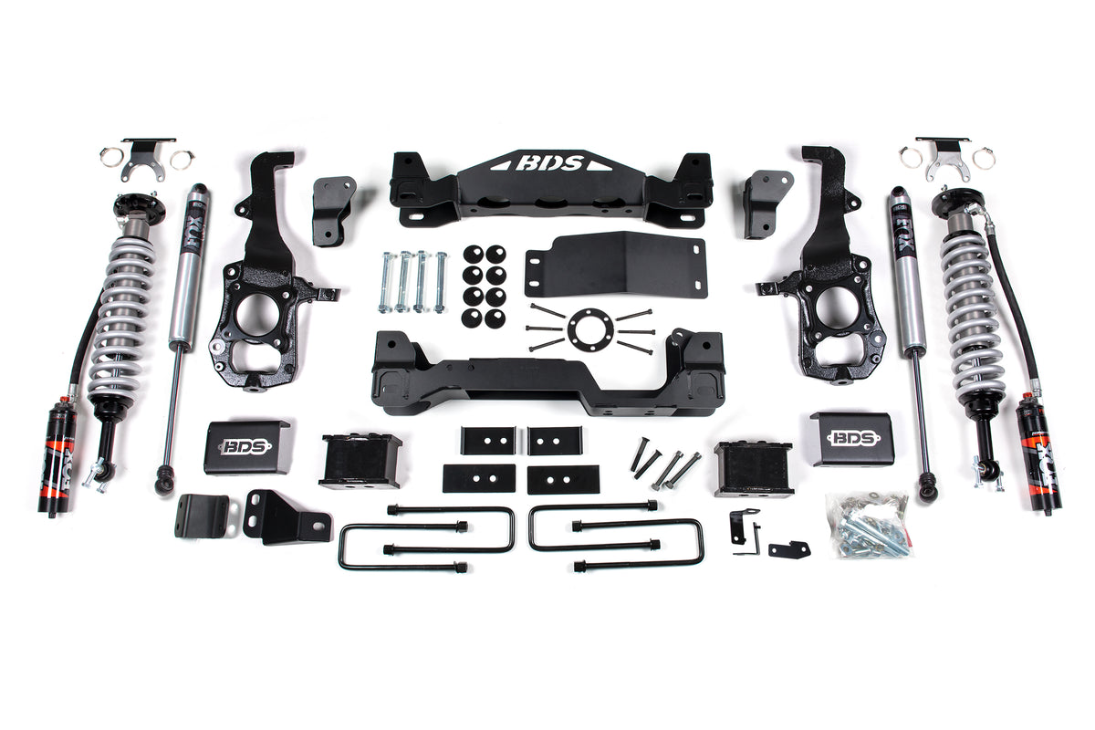 BDS 6 Inch Lift Kit 2.5 Performance Elite Coil-over, Fits Ford F150 21-25 4WD 1579FPE
