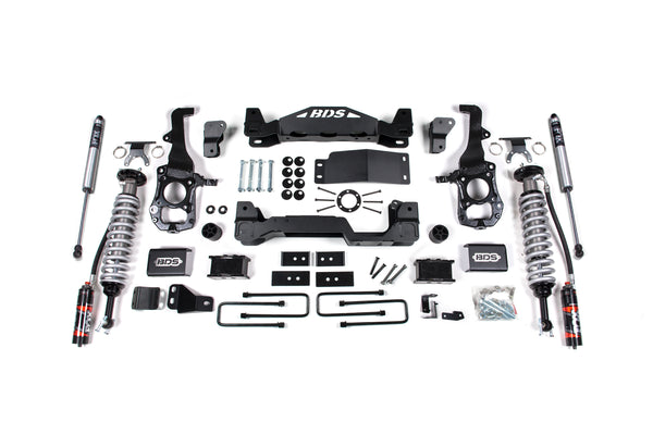 BDS 4 Inch Lift Kit 2.5 Performance Elite Coil-over, Fits Ford F150 21-25 4WD 1583FPE