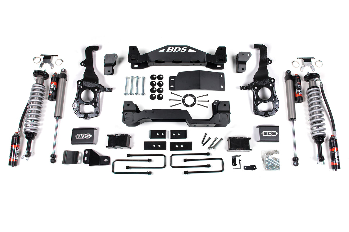 BDS 4 Inch Lift Kit 2.5 Performance Elite Coil-over, Fits Ford F150 21-25 4WD 1584FPE